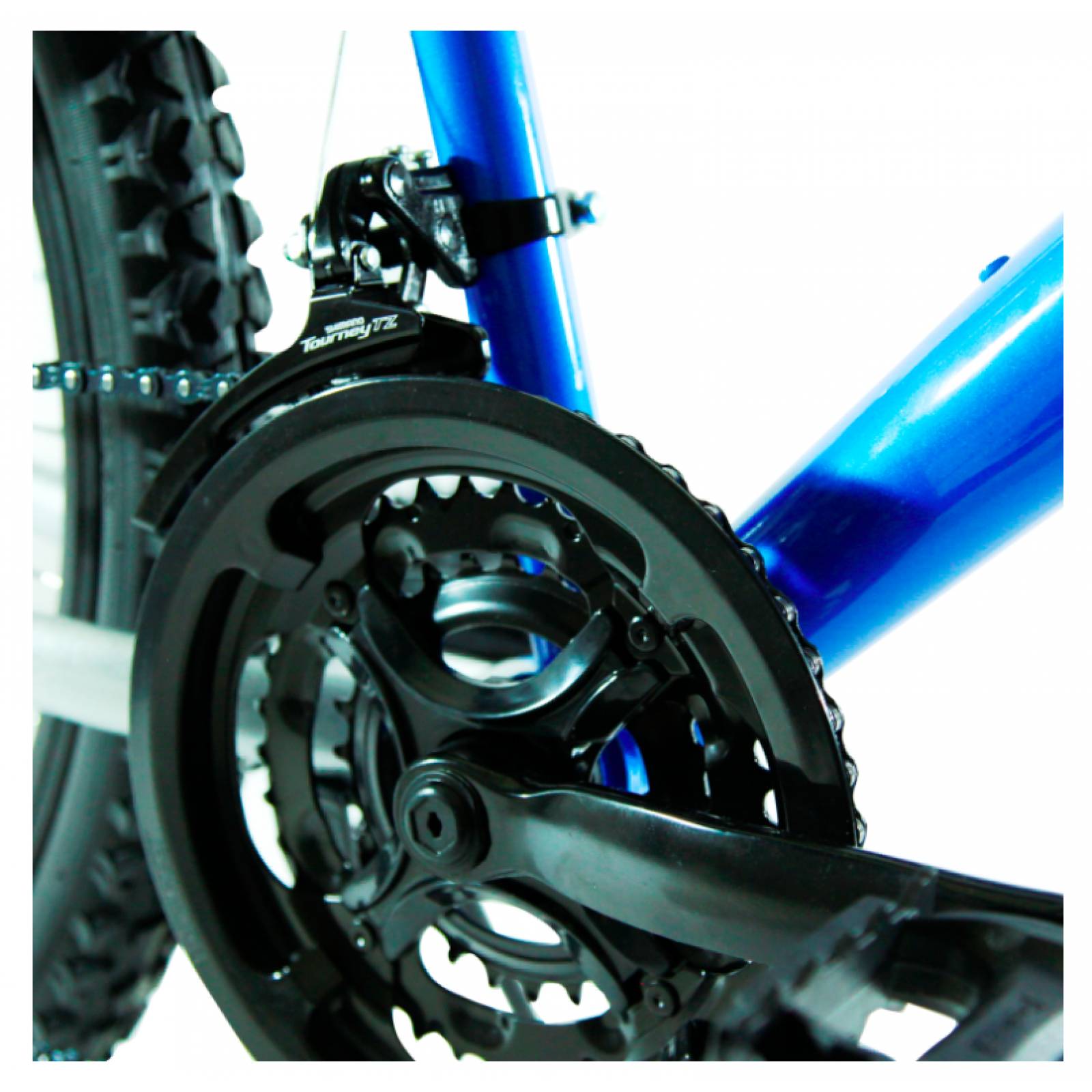 Bicicleta BENOTTO Montaña DSTONE R26 21V Shimano Doble Susp Azul Metalico