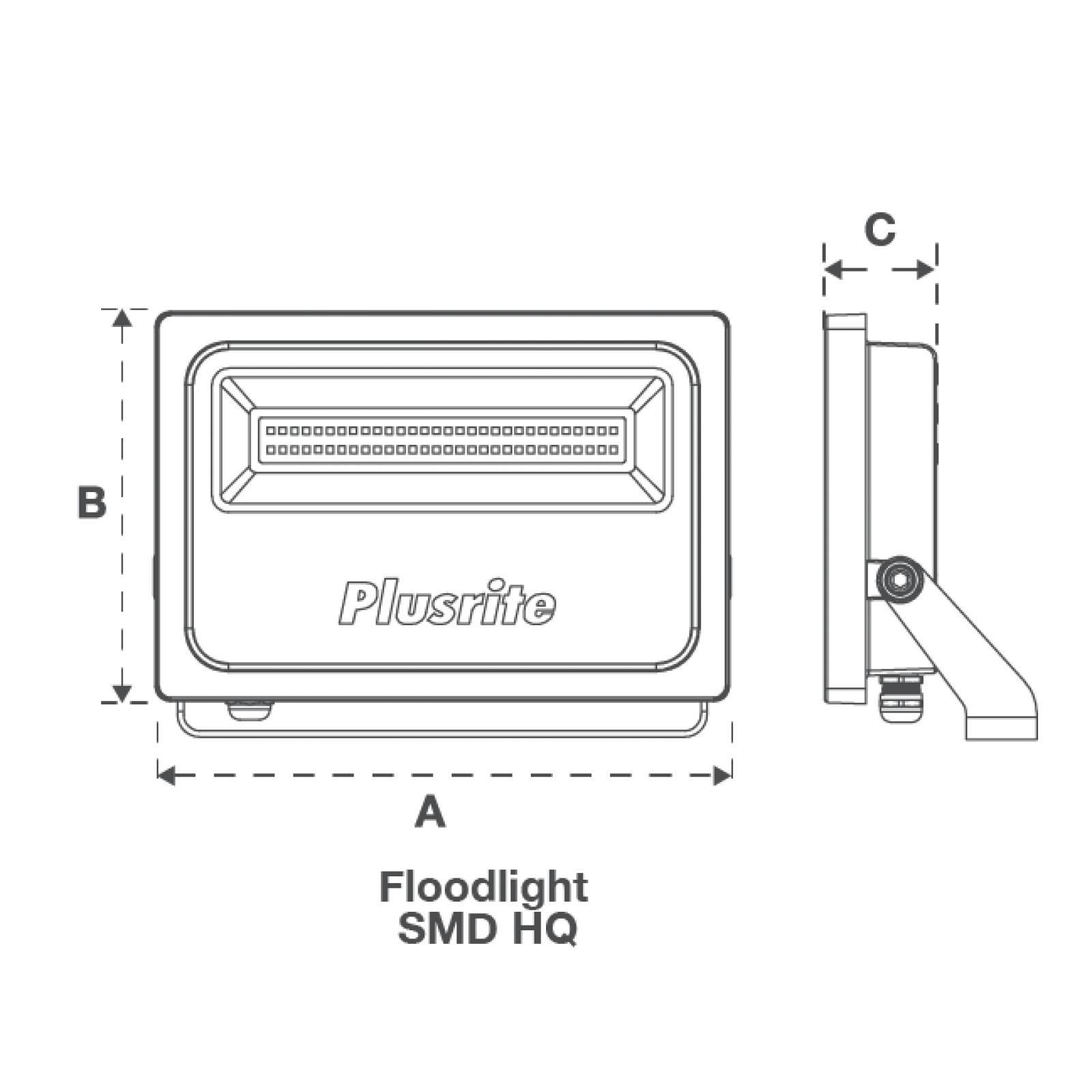 Reflector PLUSRITE LED 150W SMD delgado 6500K 12,750 Lm 