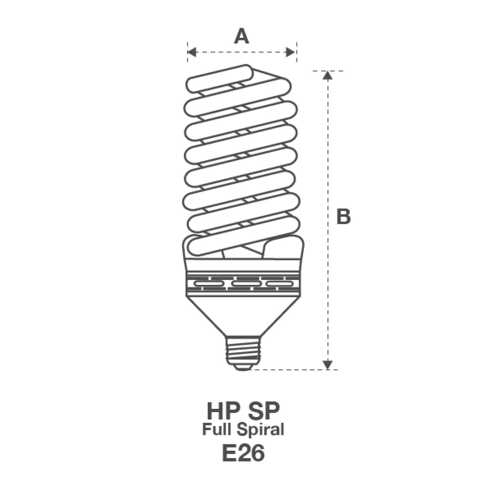 12 uni foco PLUSRITE Lampara ahorrador espiral 85W Rosca E26 