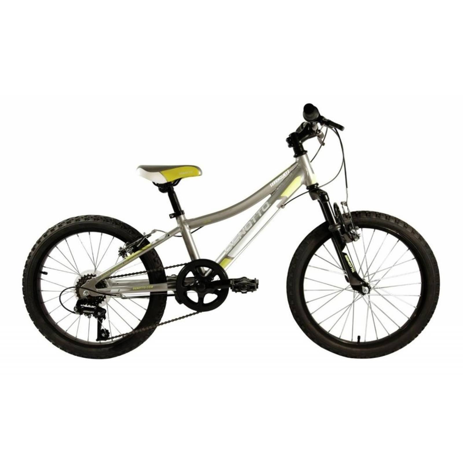 Bicicleta Benotto Montaña Serengueti R20 6v. Niño Frenos V Plata/Negro