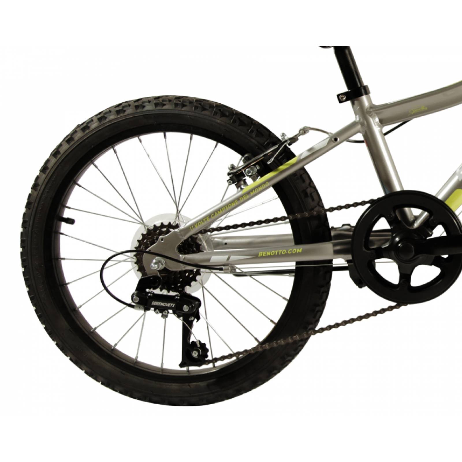 Bicicleta Benotto Montaña Serengueti R20 6v. Niño Frenos V Plata/Negro