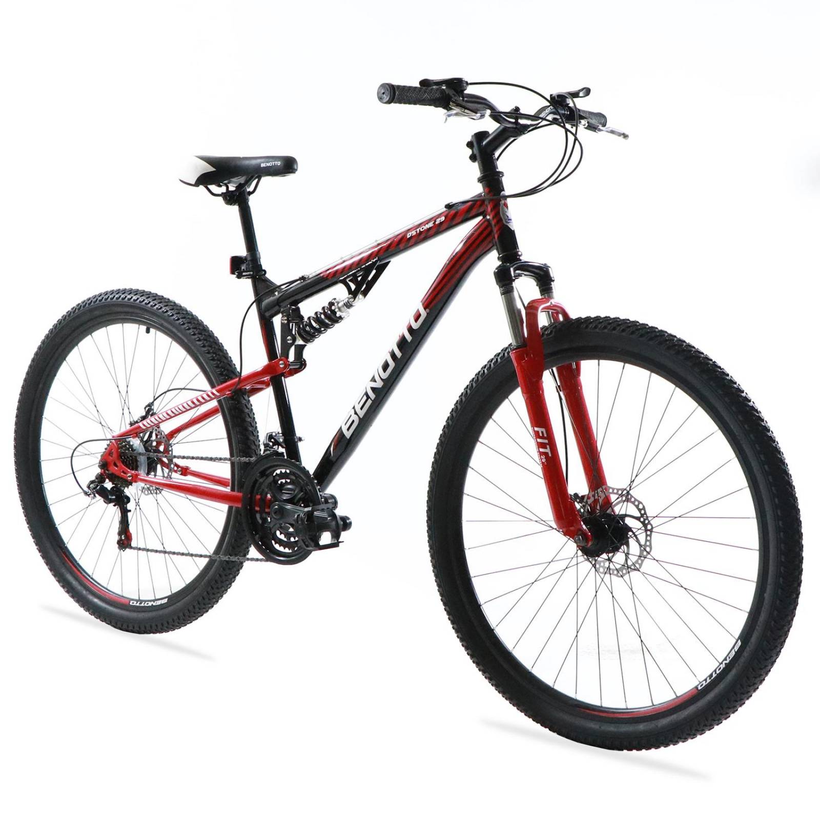 Bicicleta BENOTTO Montaña DSTONE R29 21V Doble Suspensión 