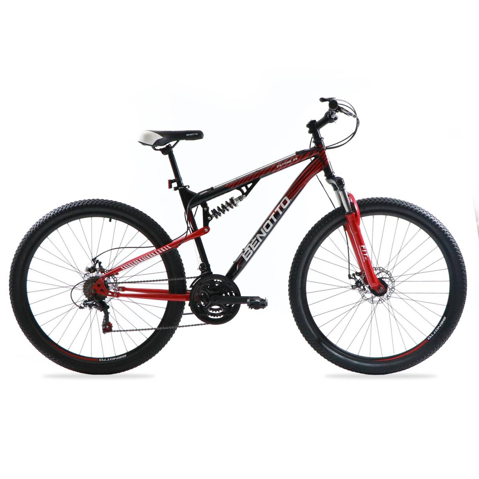 Bicicleta BENOTTO Montaña DSTONE R29 21V Doble Suspensión 