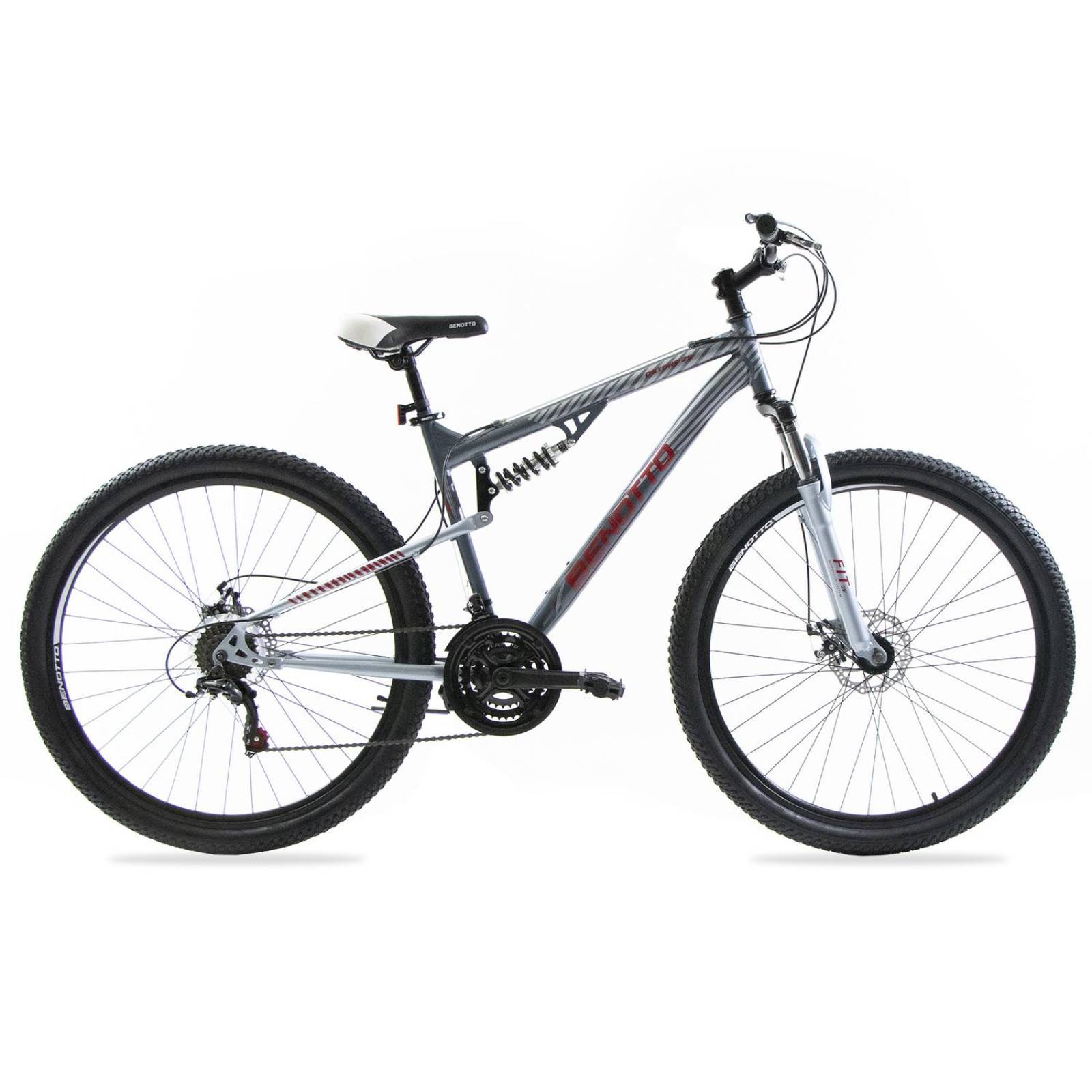 Bicicleta BENOTTO Montaña DSTONE R29 21V Doble Suspensión 