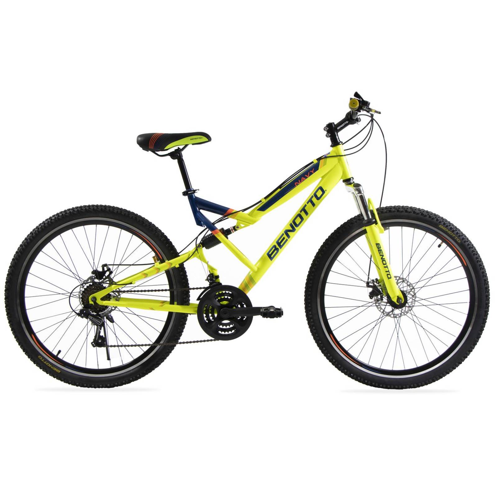 Bicicleta BENOTTO MTB NAVY R27.5 21V Shimano Doble Disco 