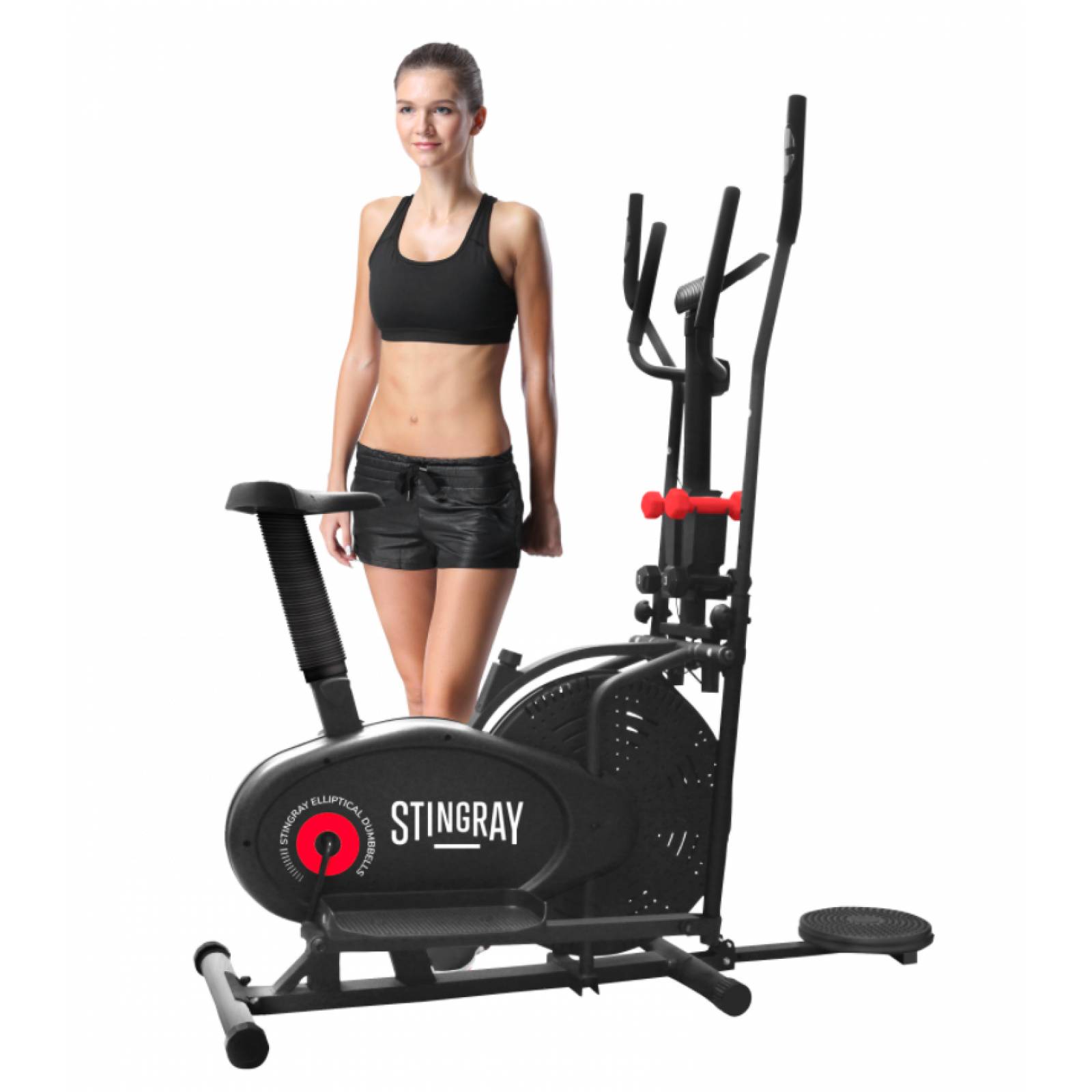 Bicicleta Eliptica 3 en 1 STINGRAY Computador 7 Funciones