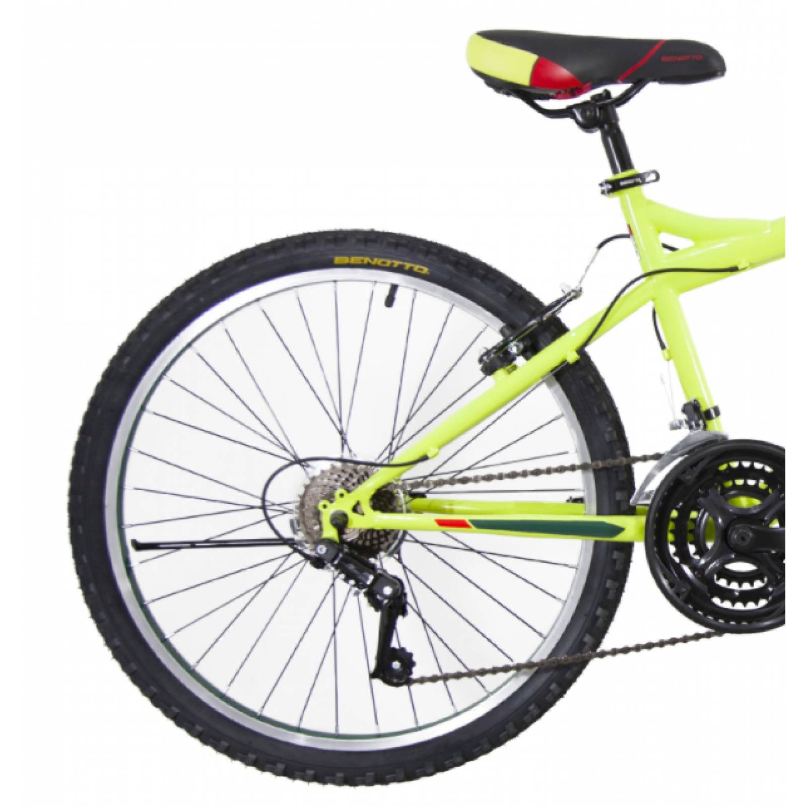 Bicicleta Benotto Mtb Progression R24 21v Unisex Frenos V Verde Limón