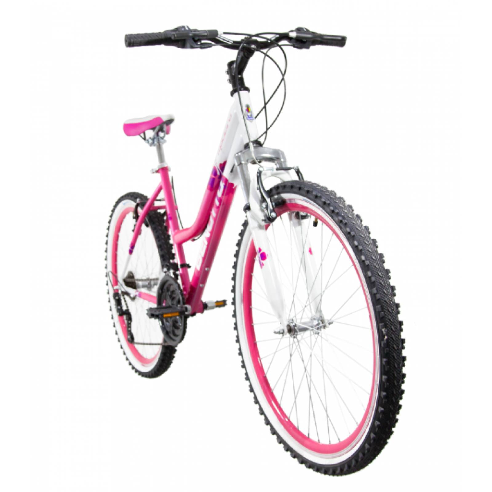 Bicicleta Benotto Mtb Madeira R26 21v Mujer Susp. Delantera Fucsia/Blanco