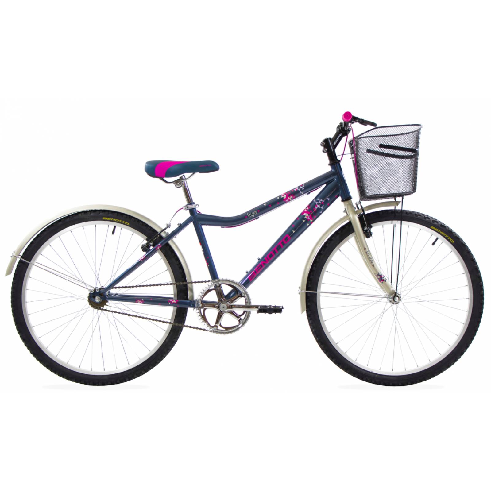 Palid Bicicleta Benotto Montaña Kyra R26 1v Frenos V Acero Azul/Oro Pálid
