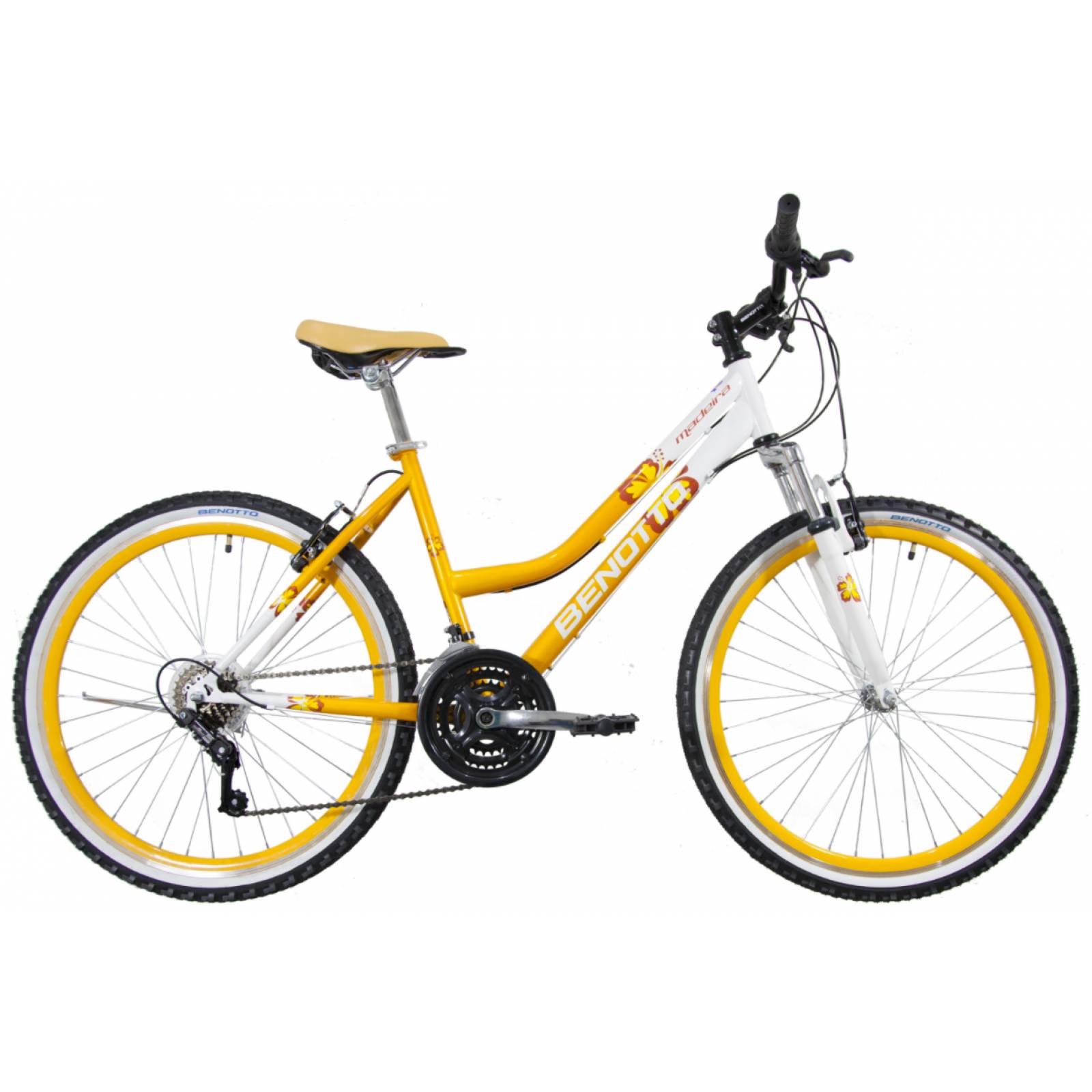 Bicicleta Benotto Mtb Madeira R26 21v Mujer Susp. Delantera Naranja