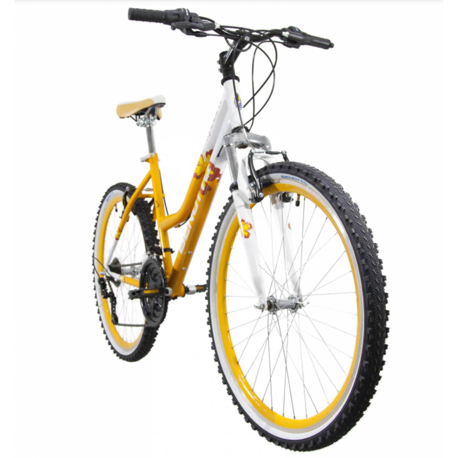 Bicicleta Benotto Mtb Madeira R26 21v Mujer Susp. Delantera Naranja