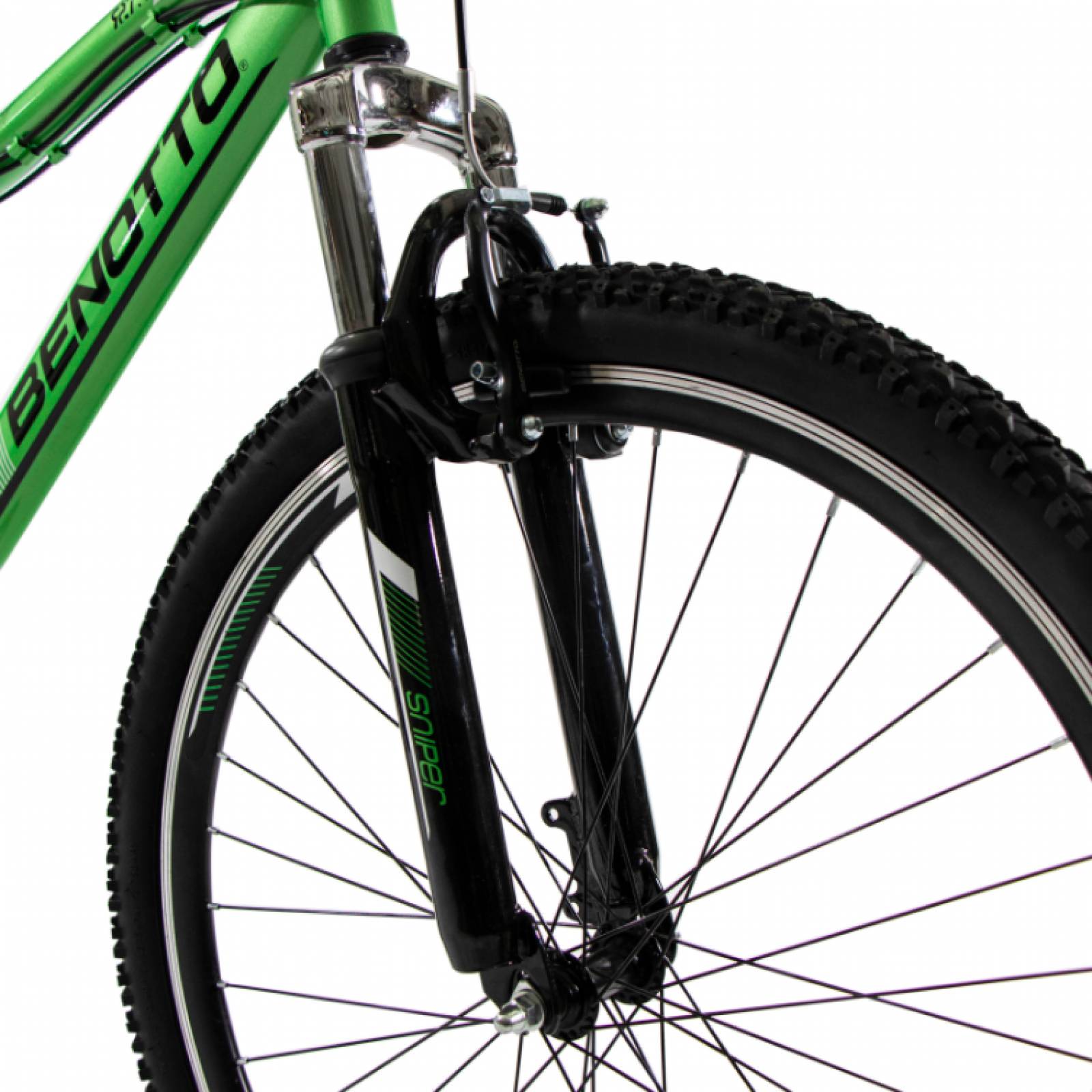 Bicicleta BENOTTO Montaña SNIPER R27.5 21V Doble Suspensión Verde