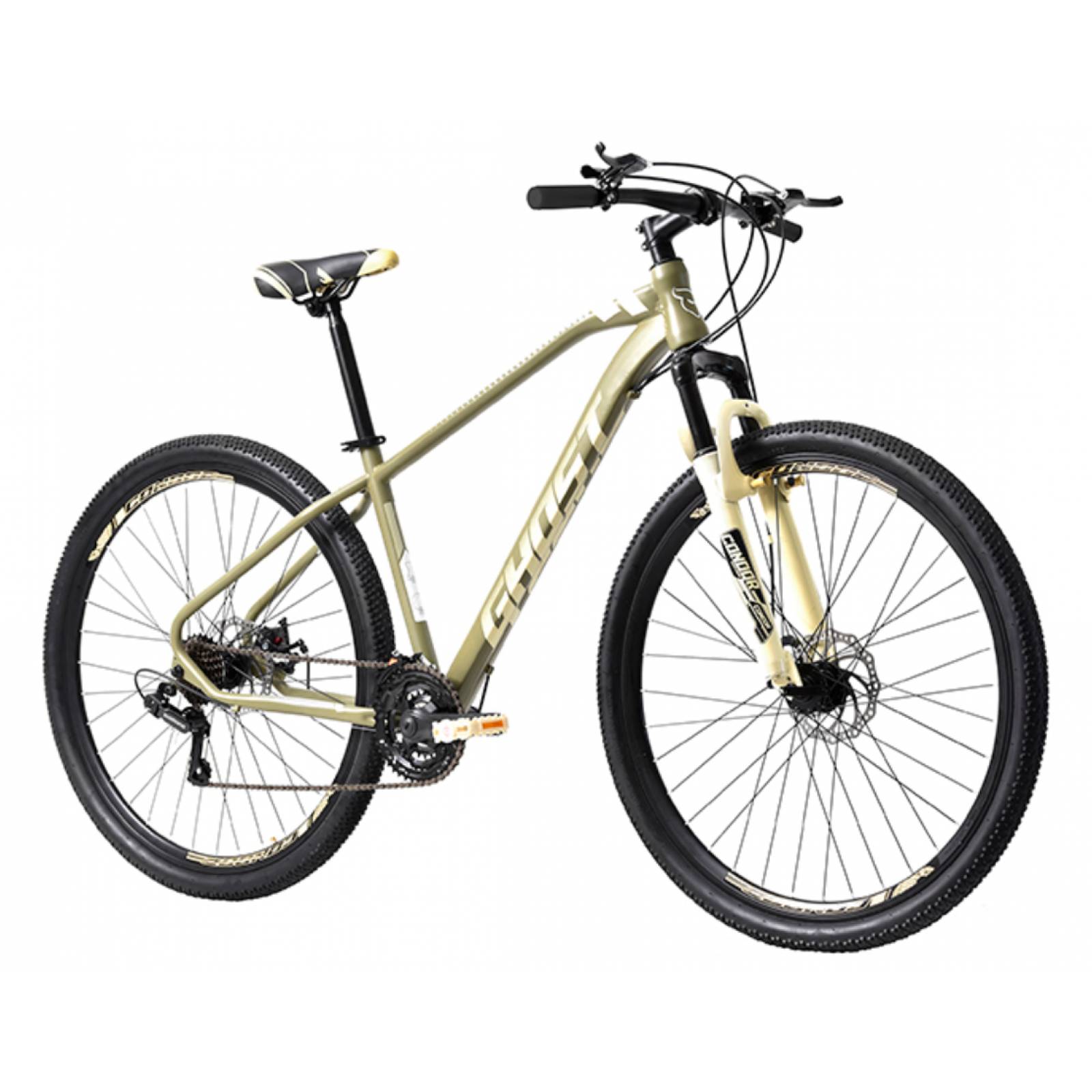 Bicicleta Monta a Ghost Claw R29 21V Shimano Doble Disco Verde Olivo