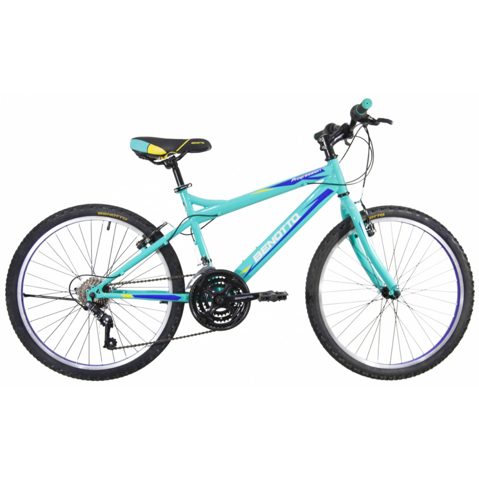 Bicicleta Benotto Mtb Progression R24 21v Unisex Frenos V Aqua