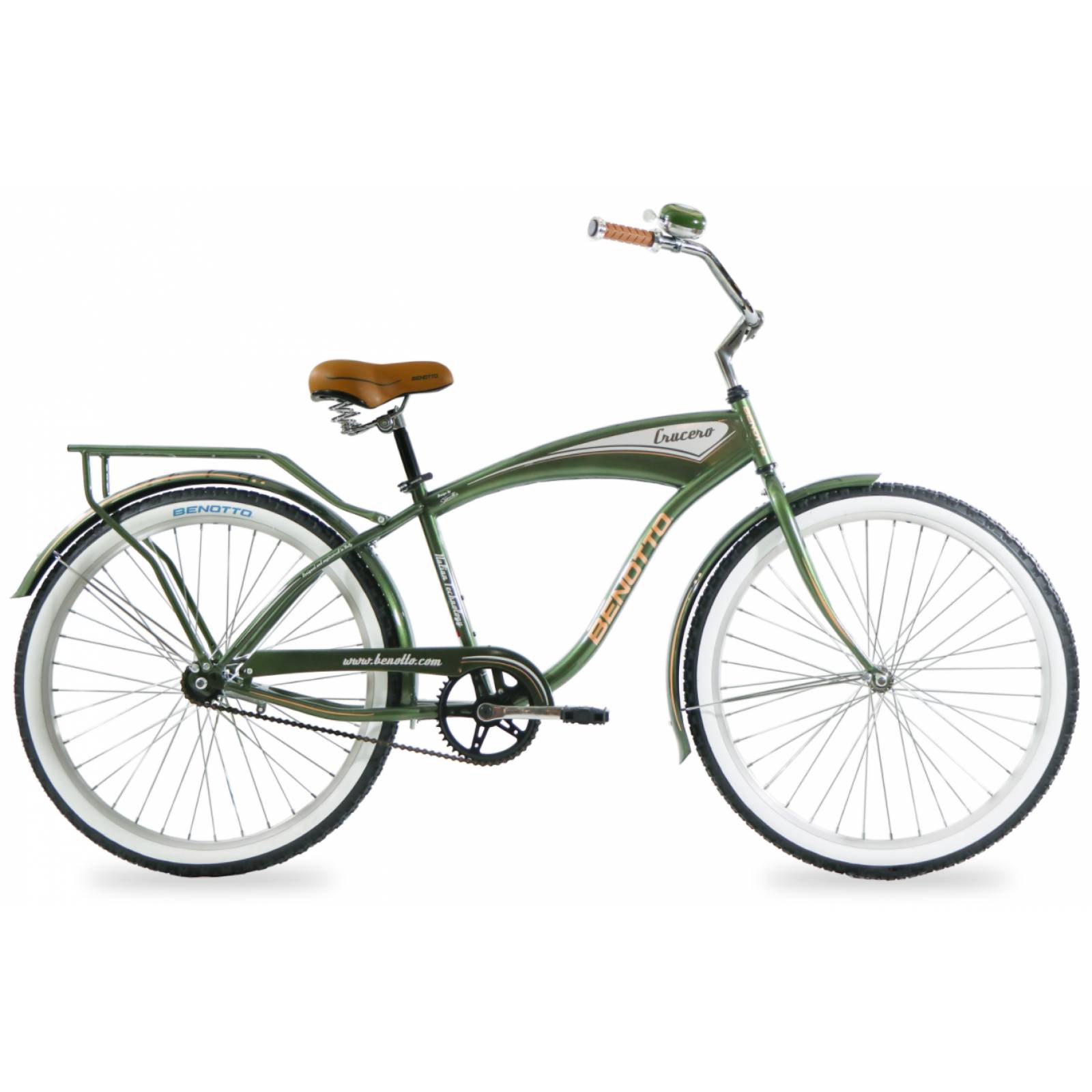 Bicicleta BENOTTO City CRUCERO R26 1V Frenos Contrapedal Verde