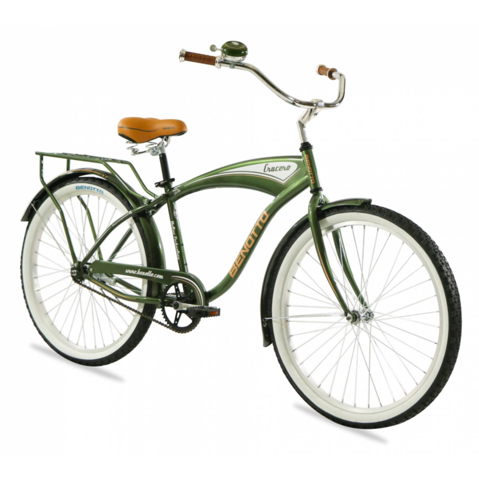 Bicicleta BENOTTO City CRUCERO R26 1V Frenos Contrapedal Verde