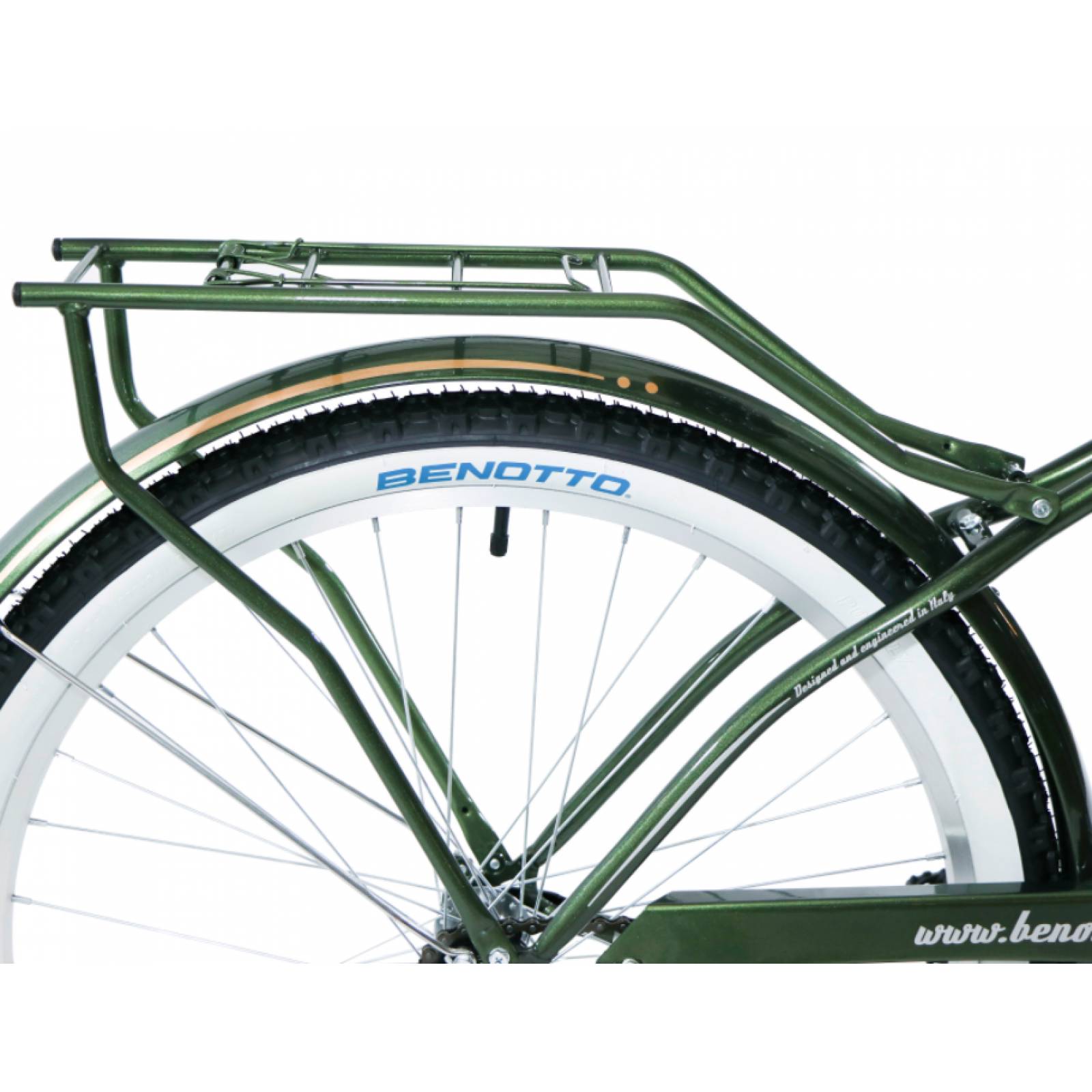 Bicicleta BENOTTO City CRUCERO R26 1V Frenos Contrapedal Verde