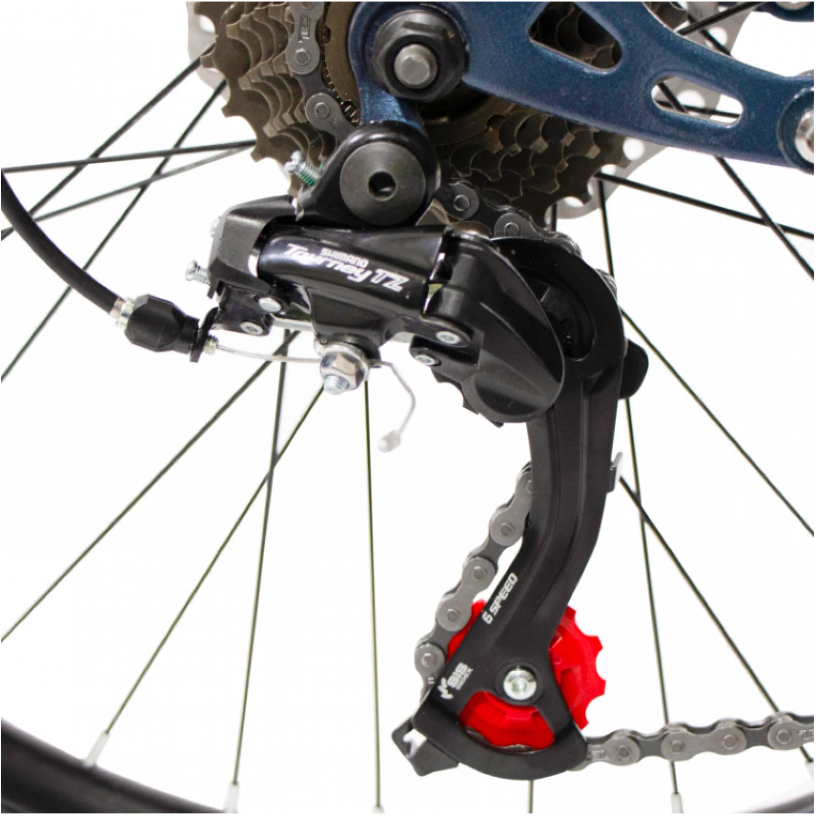 Bicicleta BENOTTO MTB BLACKCOMB R24 21V Shimano Doble Suspensión Azul