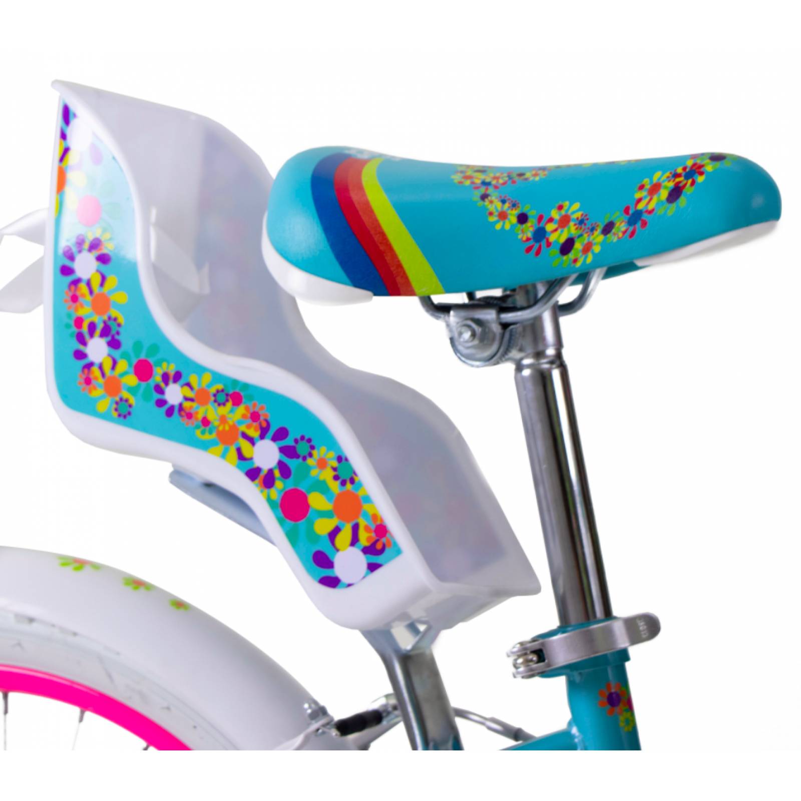 Bicicleta Benotto Cross Flower Power R20 1v. Niña Frenos V Aqua/Rosa