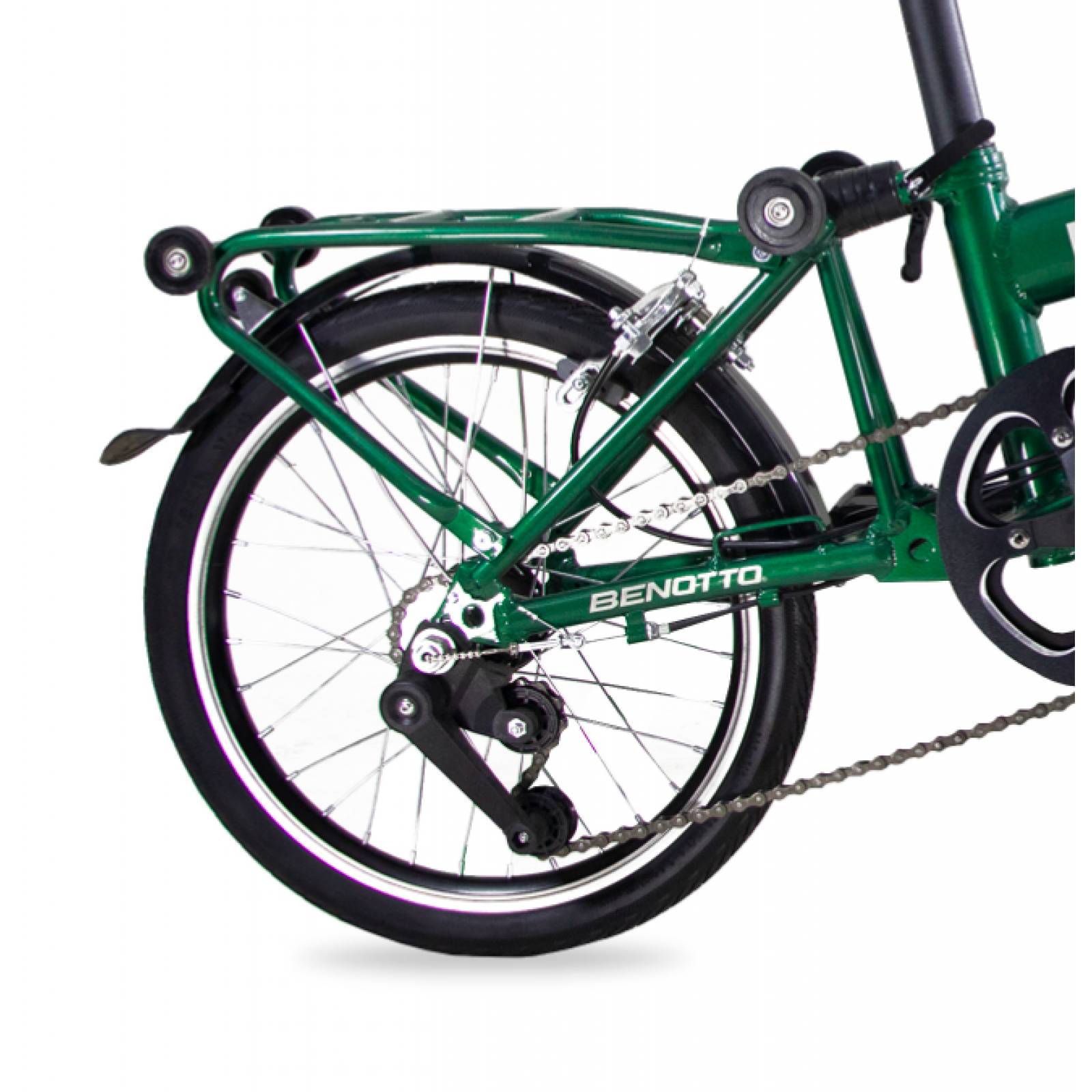 Bicicleta BENOTTO Plegable PIEGARE R16 3V Aluminio Frenos V Verde