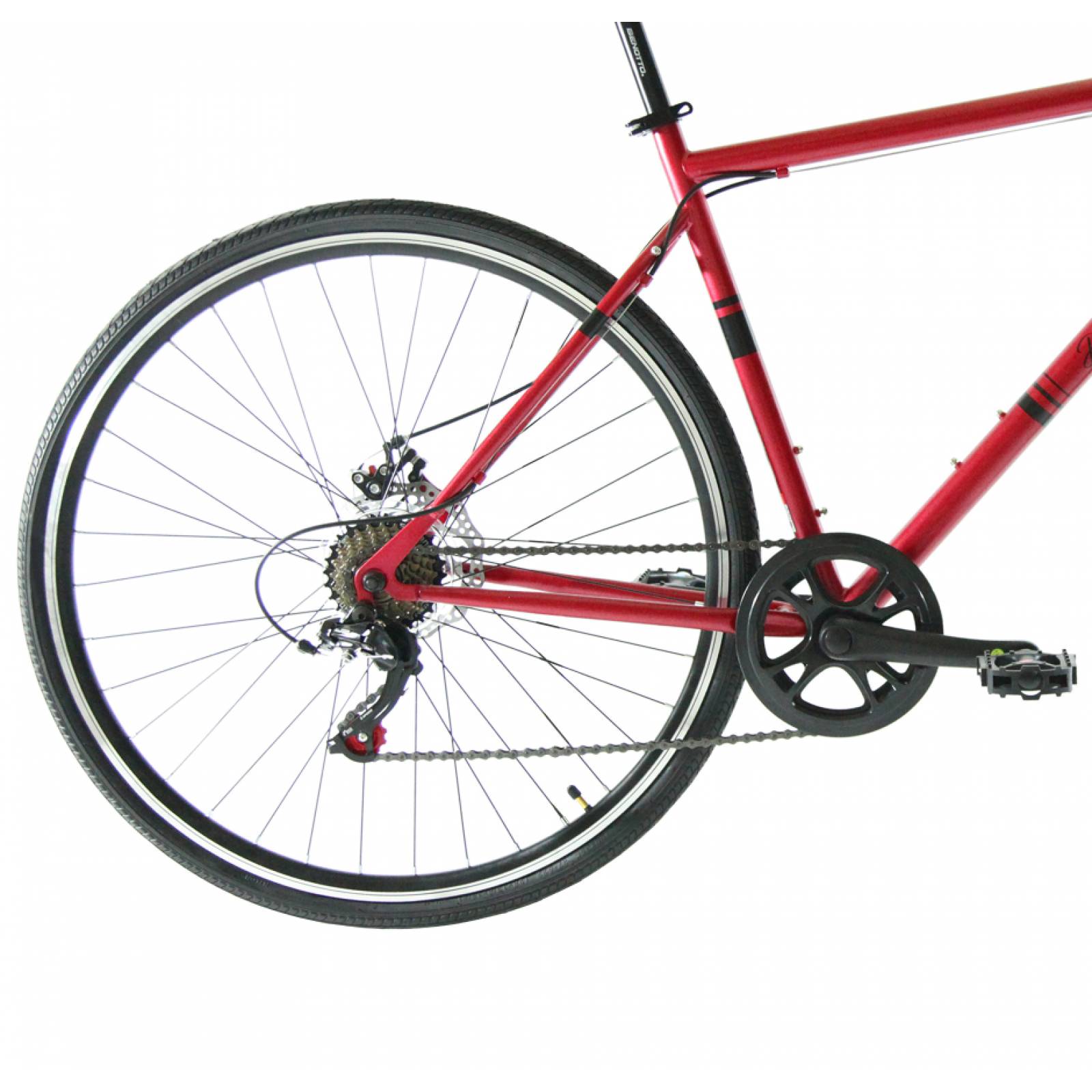 Bicicleta BENOTTO Hibrida DESTREZZA R700C 7V Shimano Disco 
