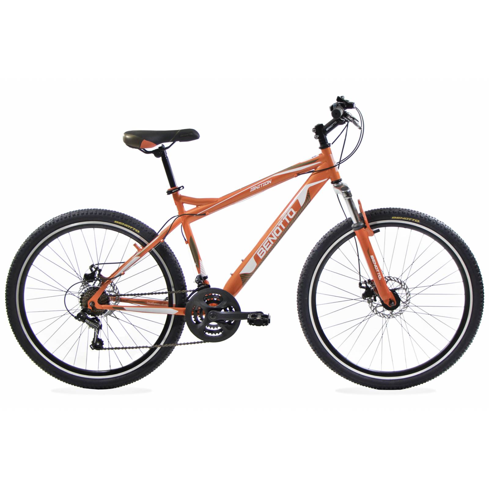 Bicicleta Benotto Mtb Ignition R27.5 21v Frenos Doble Disco Naranja