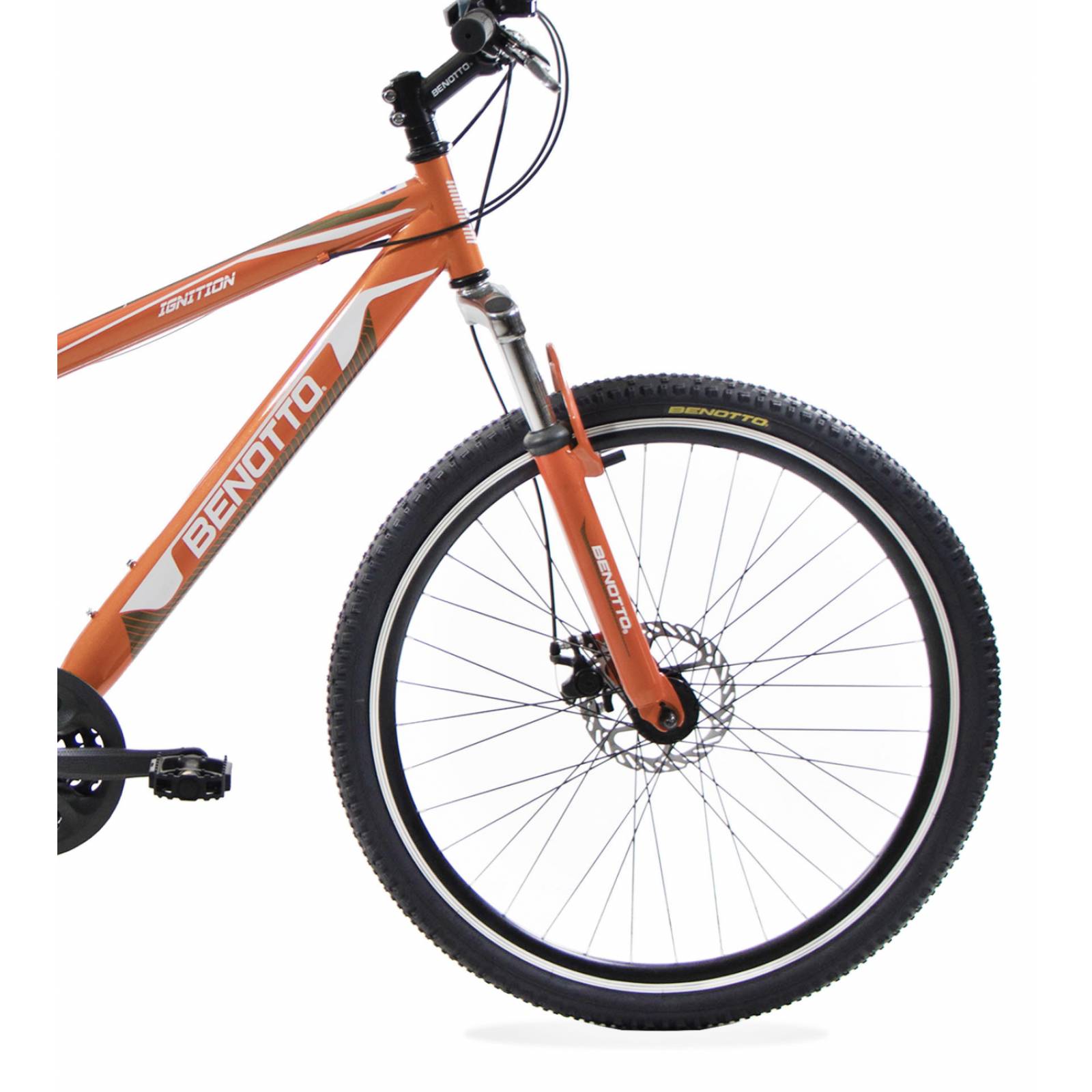 Bicicleta Benotto Mtb Ignition R27.5 21v Frenos Doble Disco Naranja