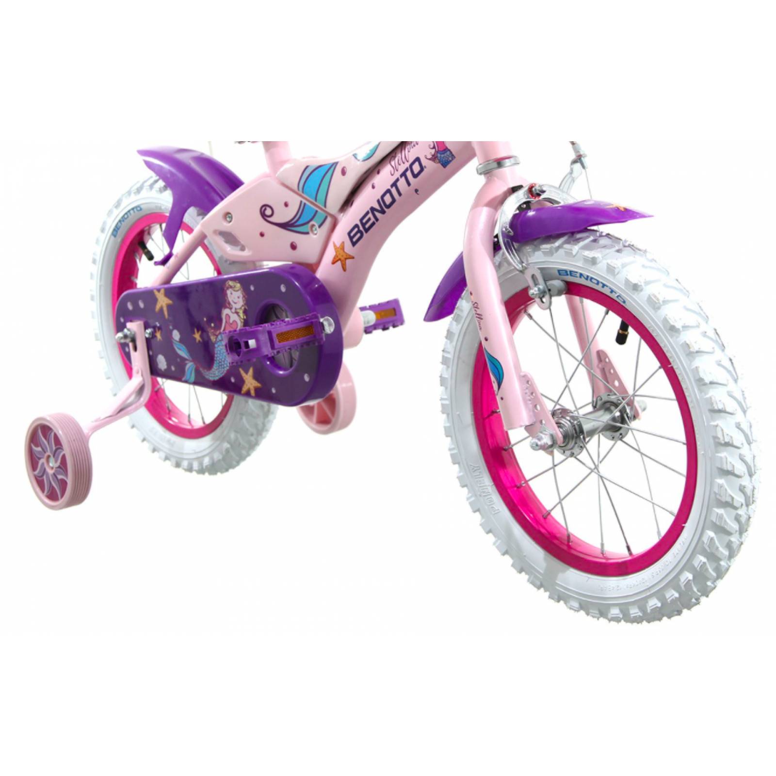 Bicicleta Benotto Infantil Stellina R14 Frenos V/contrapedal Rosa - Morado