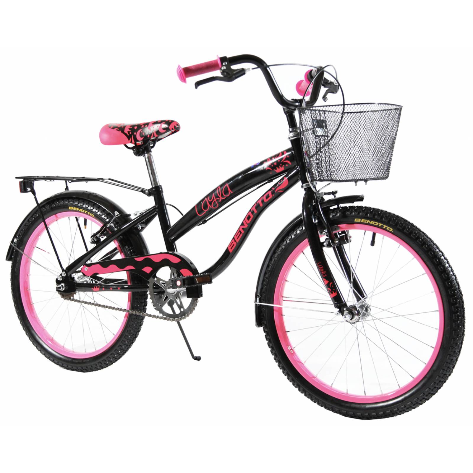 Bicicleta BENOTTO Cross LAYLA Rodada 20 Infantil Niña Negro