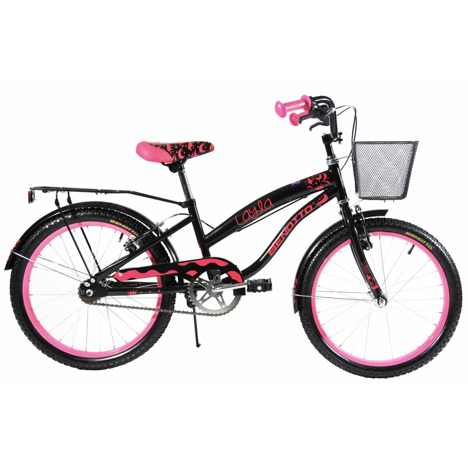 Bicicleta BENOTTO Cross LAYLA Rodada 20 Infantil Niña Negro