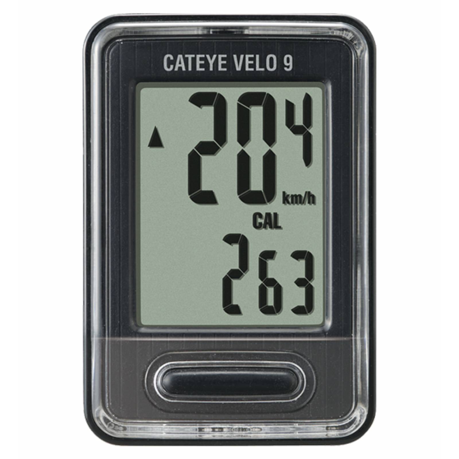 Velocímetro CATEYE VELO 9 Negro 9 Funciones CC-VL820 