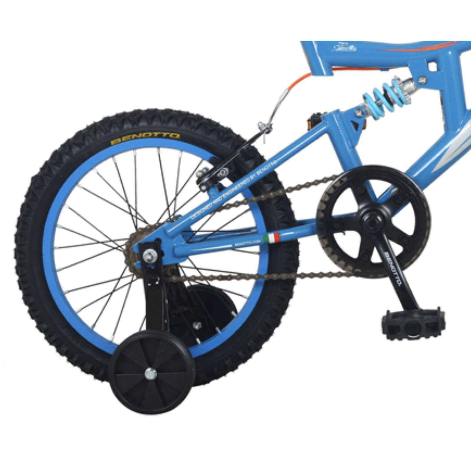 Bicicleta BENOTTO Montaña SNIPER R16 Acero Doble Suspensión Azul