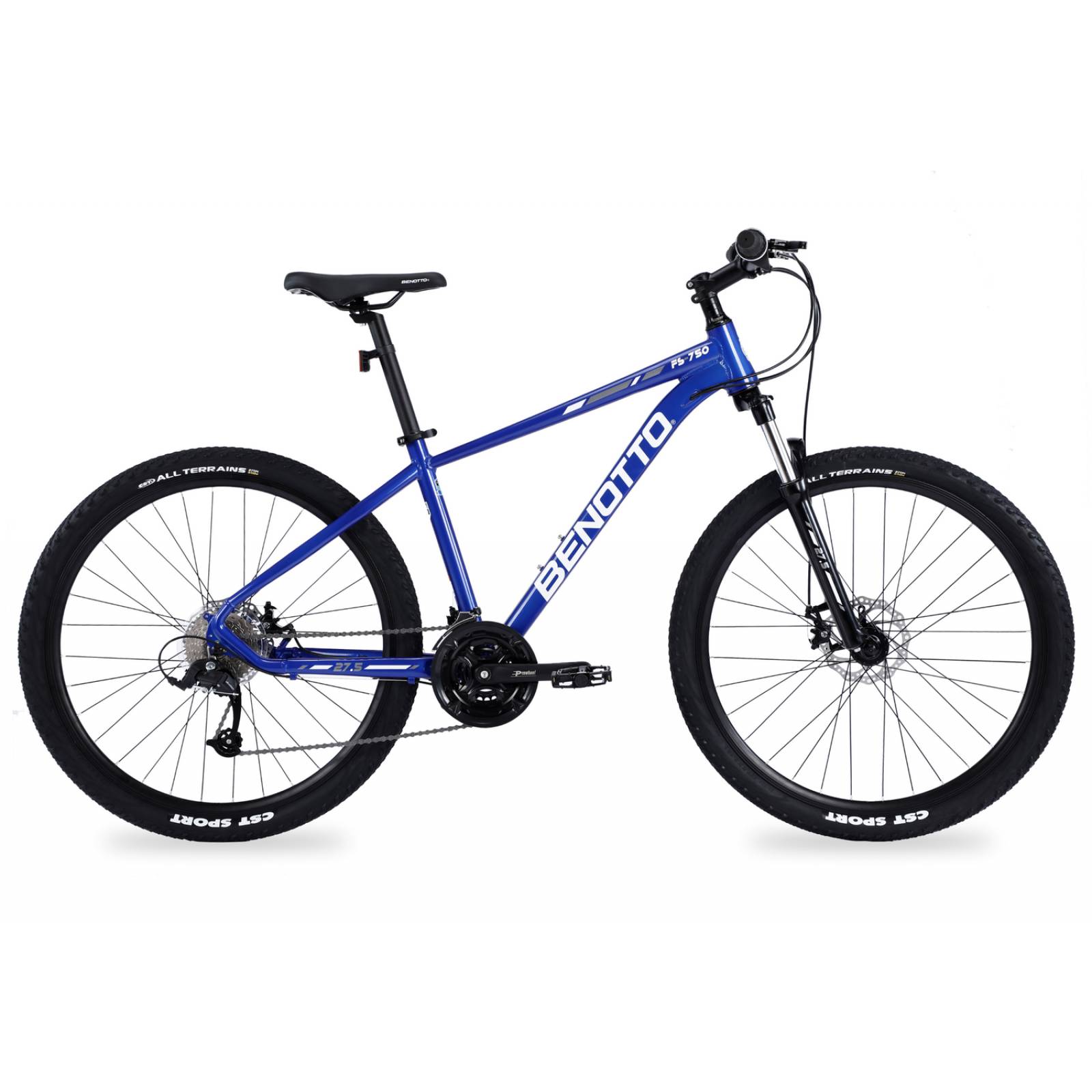 Bicicleta BENOTTO Montaña FS-750 R27.5 24 Velocidades Azul