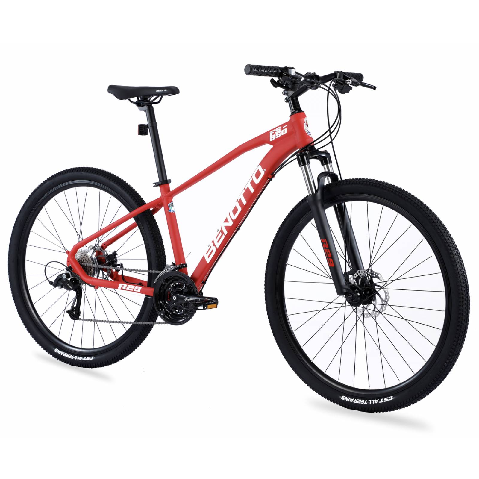 Bicicleta BENOTTO Montaña FS-850 R29 24V Aluminio Rojo 