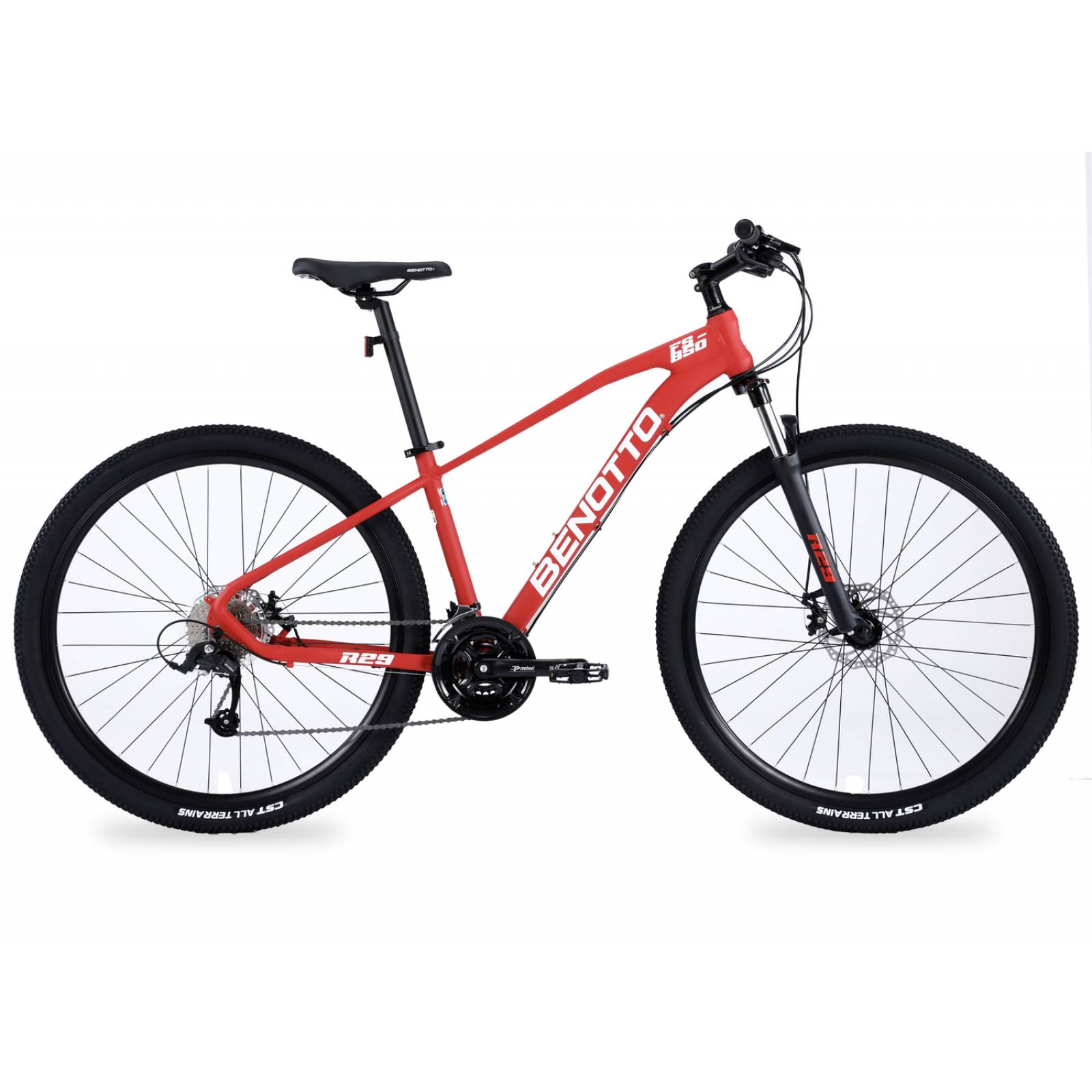Bicicleta BENOTTO Montaña FS-850 R29 24V Aluminio Rojo 