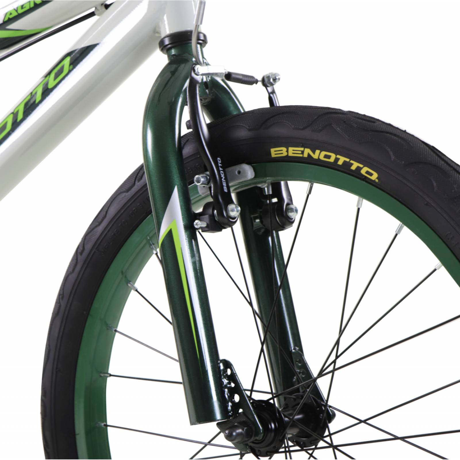 Bicicleta BENOTTO AGRESSOR R20 1V. Acero Verde/Plata 