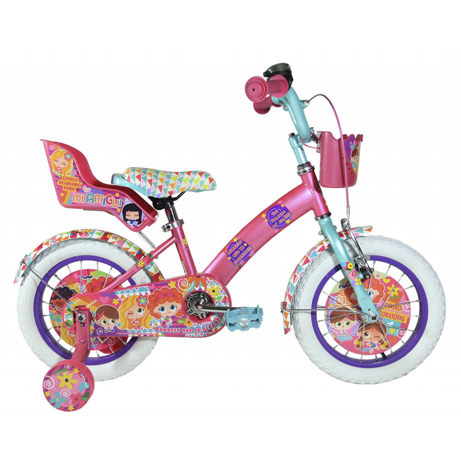Bicicleta Distroller Benotto CHAMOY Rodada 14 Niña 1 Velocidad 