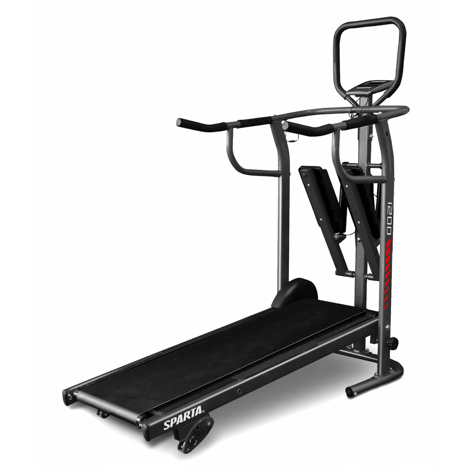 Caminadora Manual Multifuncional con Escalador SPARTA FITNESS Negro Unico