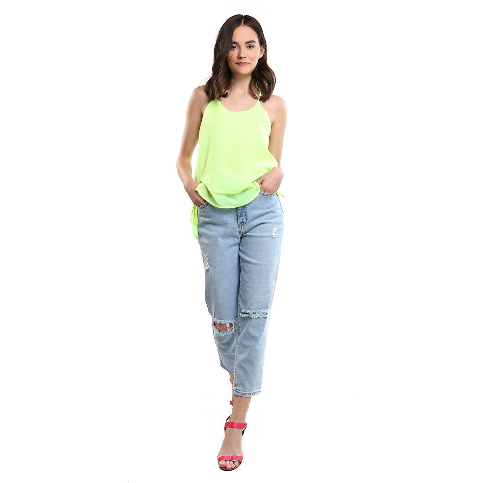 LOB Mujer Blusa Sin Manga