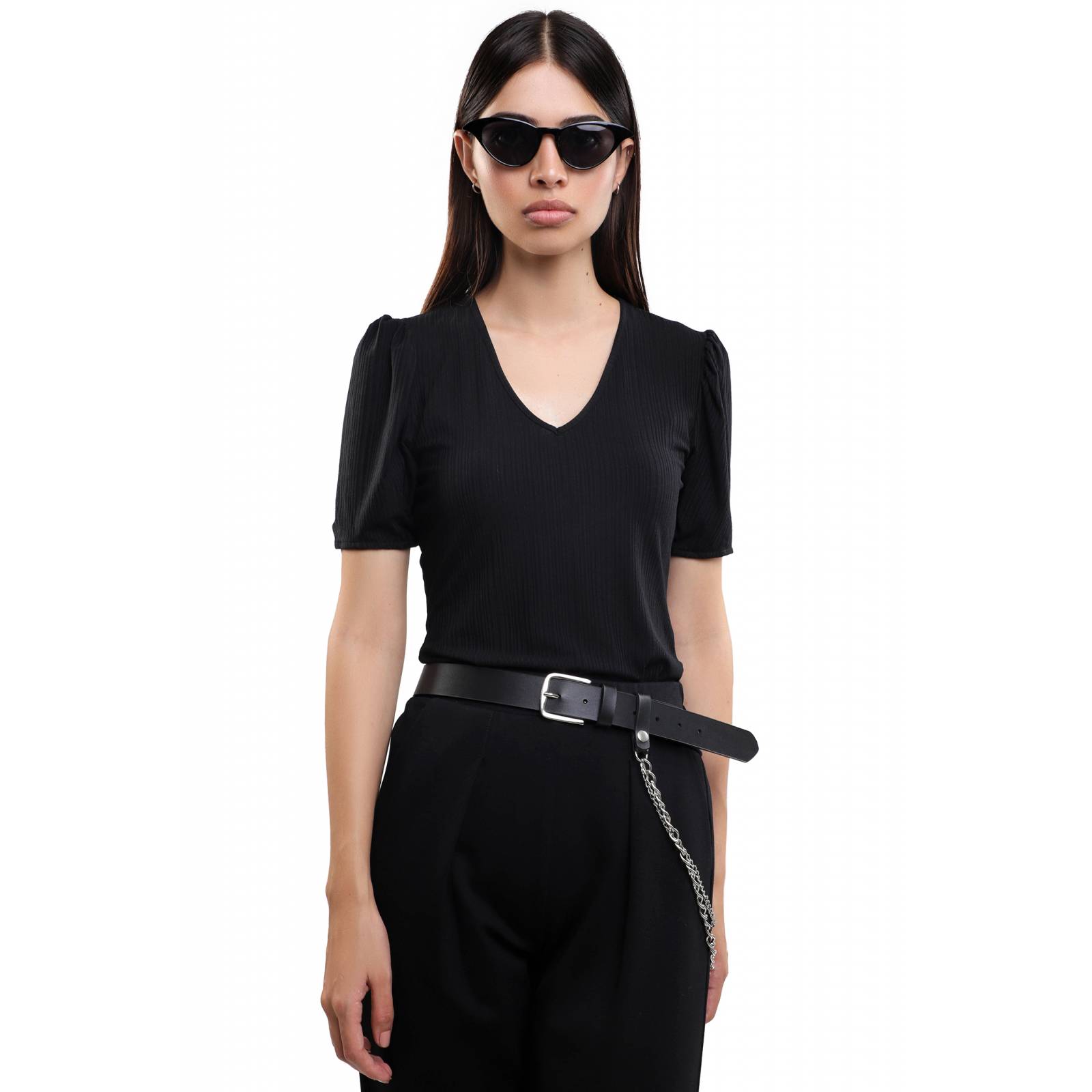 LOB Mujer Blusa Manga Corta