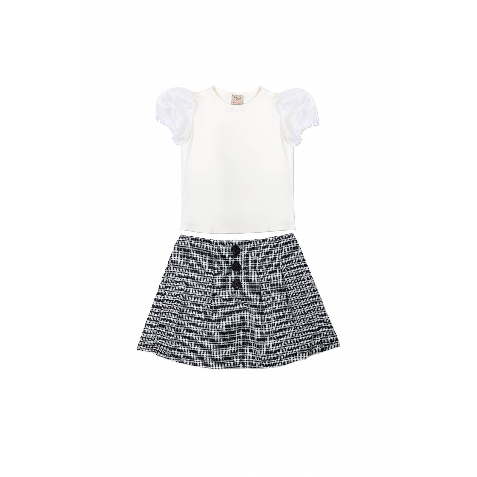 Blusa de randa y falda short – aliqora moda
