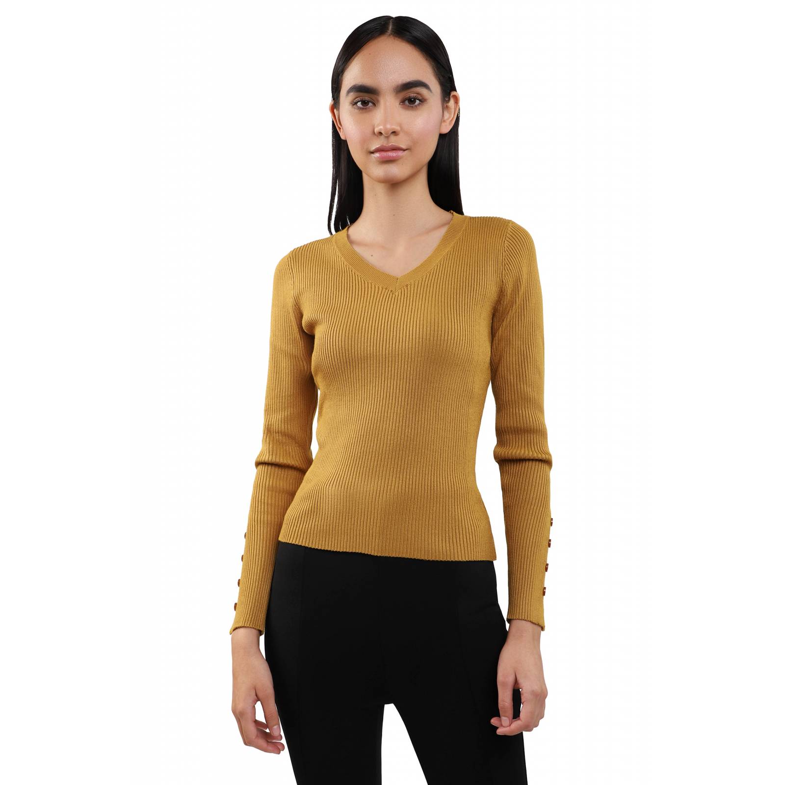 LOB Mujer Sueter Manga Larga Delgado