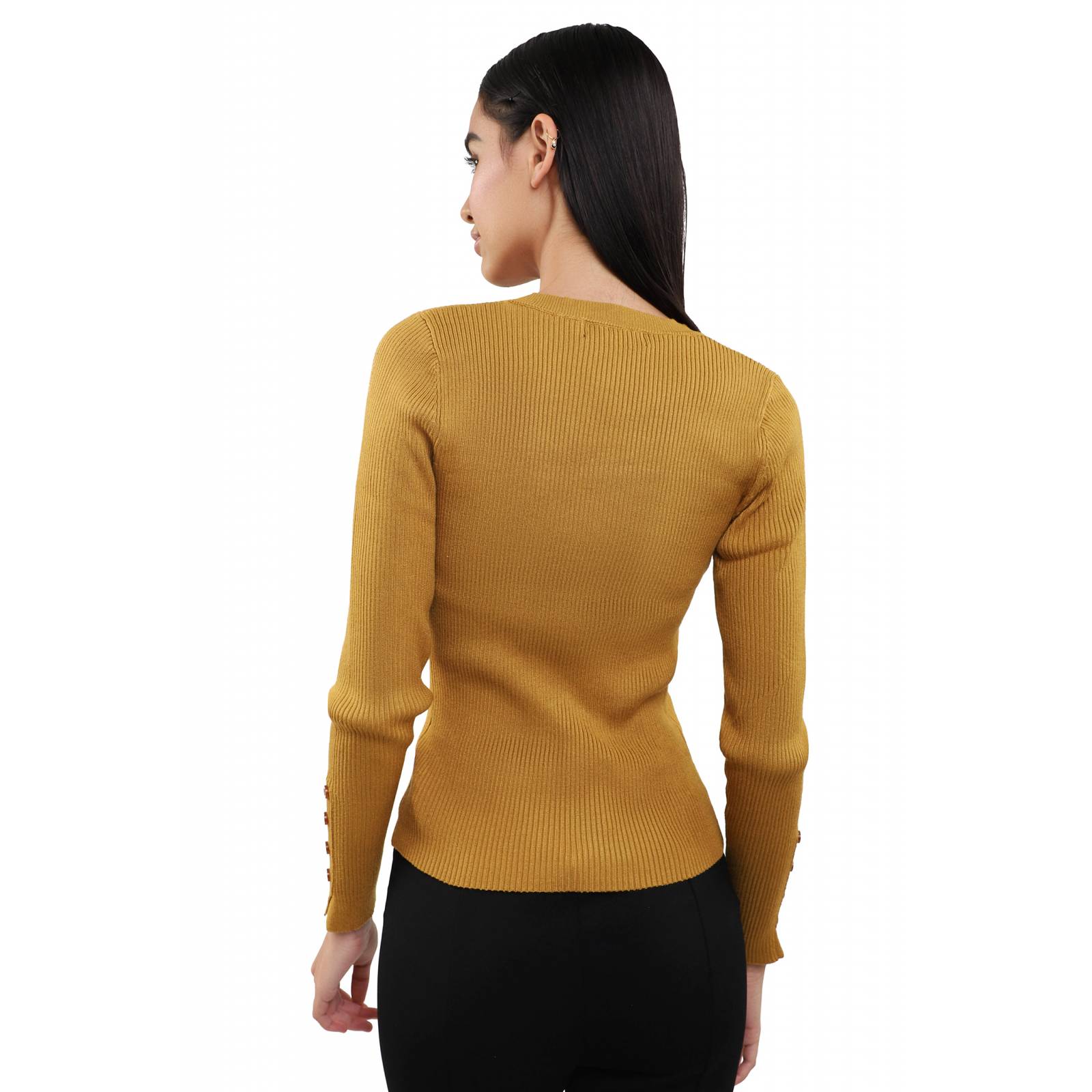 LOB Mujer Sueter Manga Larga Delgado