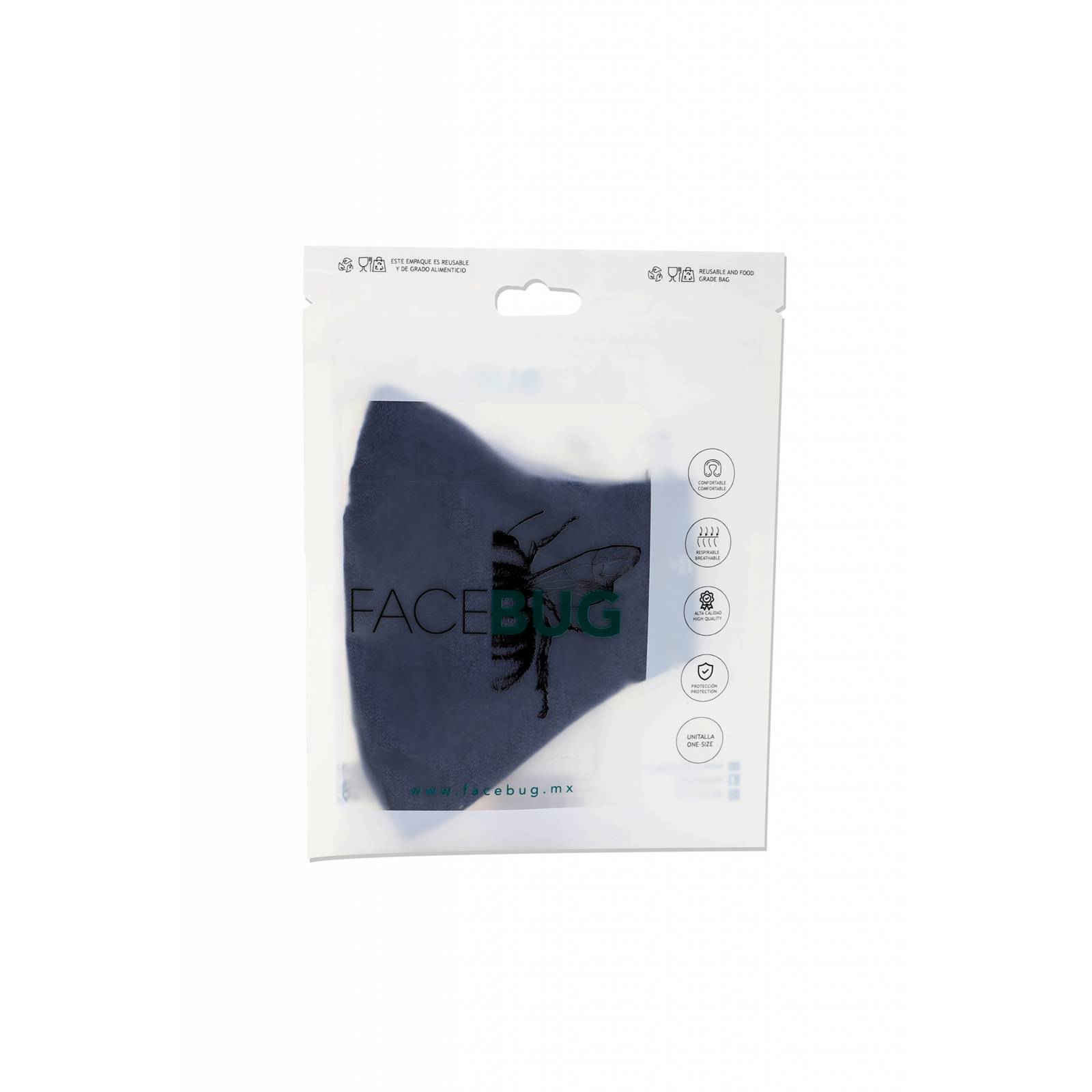 Cubrebocas Facebug Adulto