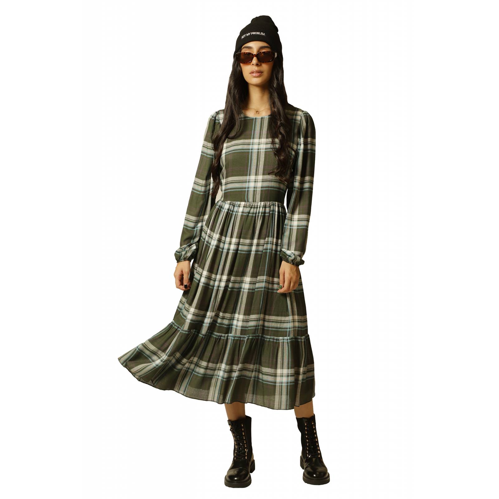 LOB Vestido Midi Manga Larga