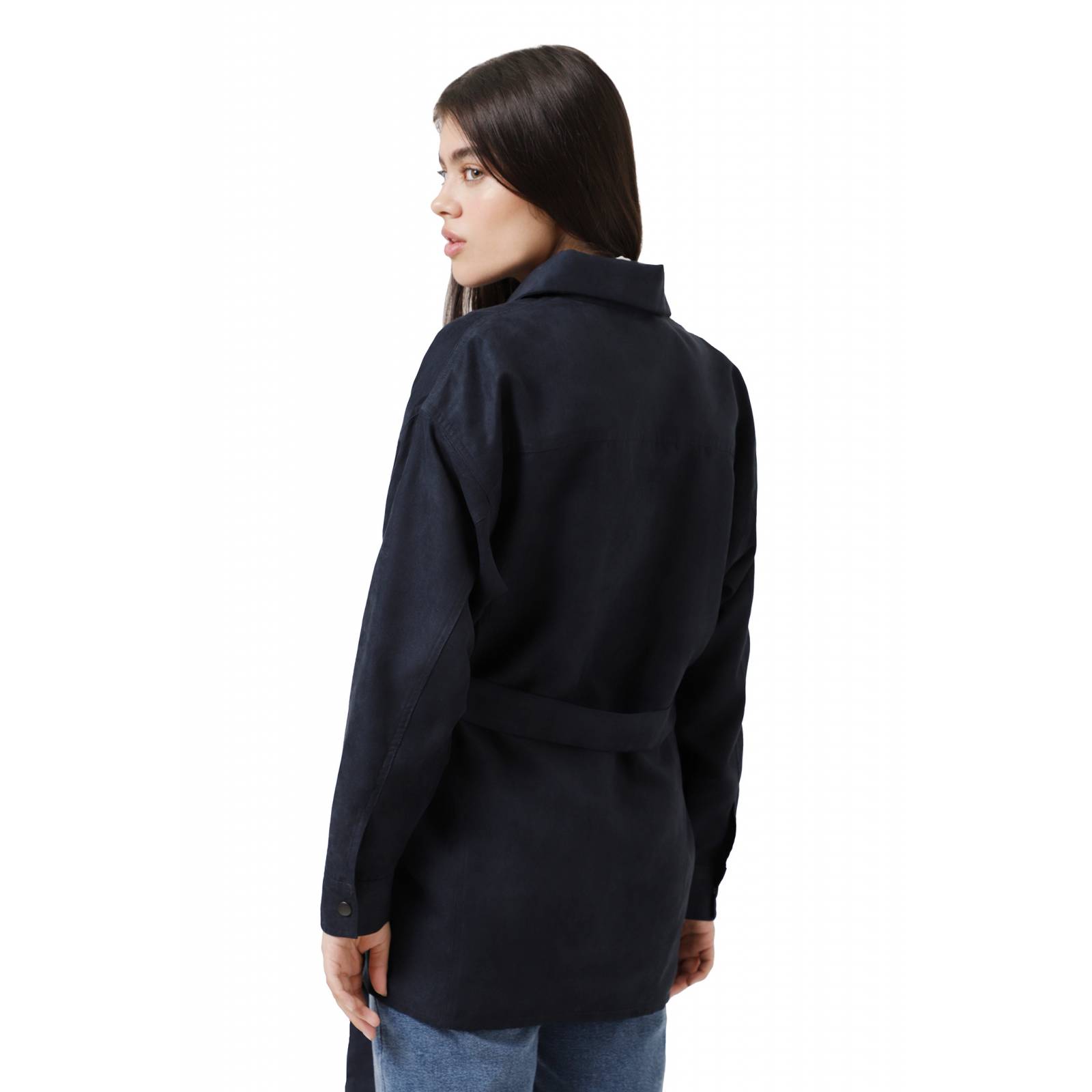 LOB CHAMARRA DE SUEDE CON CINTO