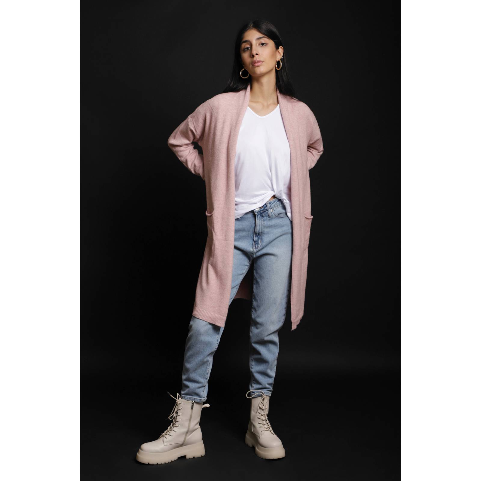 LOB CARDIGAN BOLSILLO FRONTAL TACTO SÚPER SUAVE