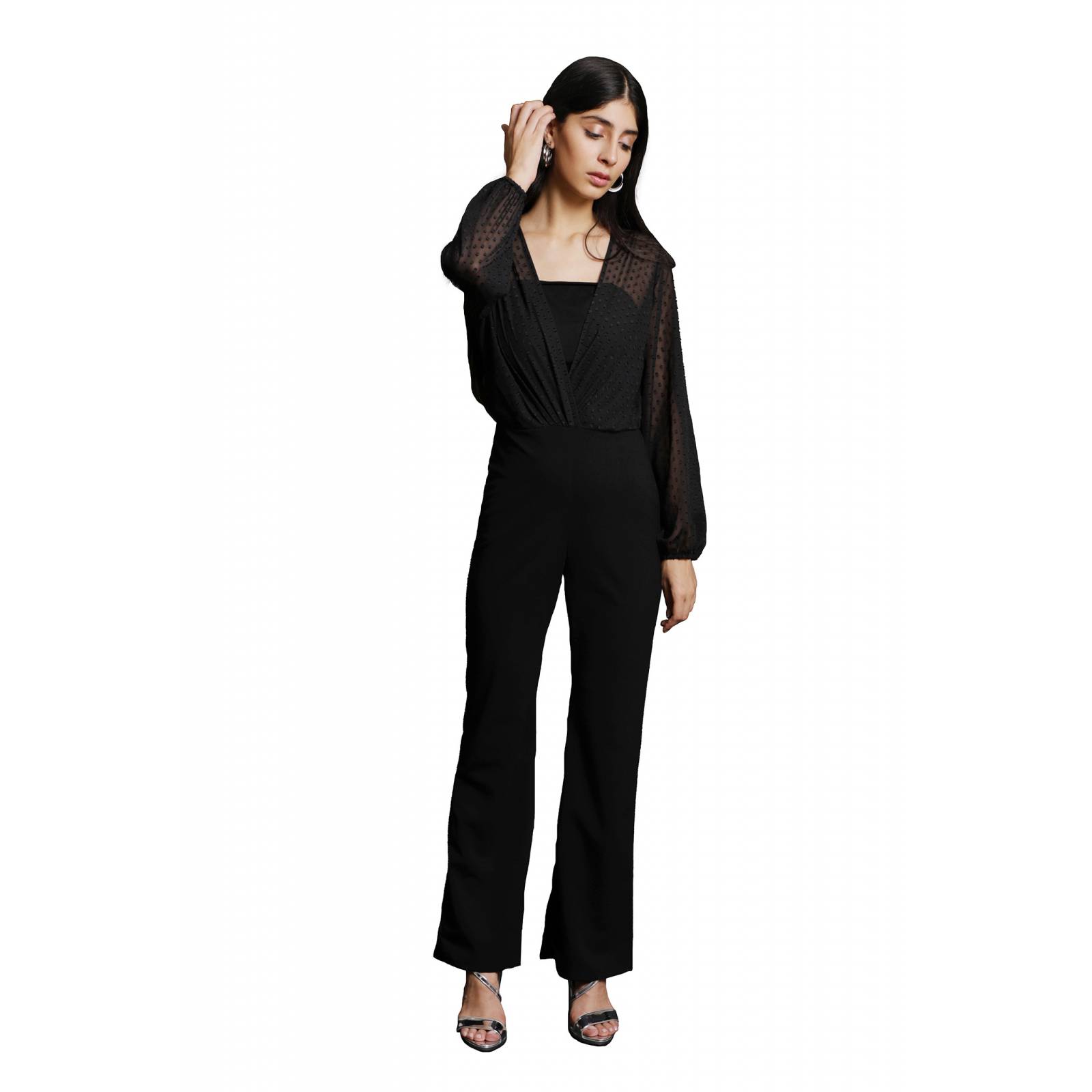 LOB JUMPSUIT LARGO ESCOTE CRUZADO