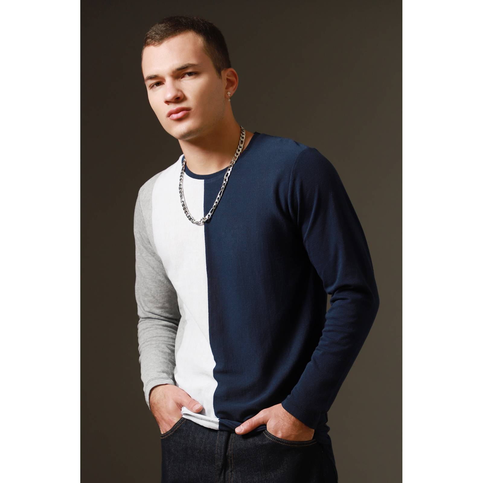 LOB PLAYERA TEJIDA RAYAS VERTICALES