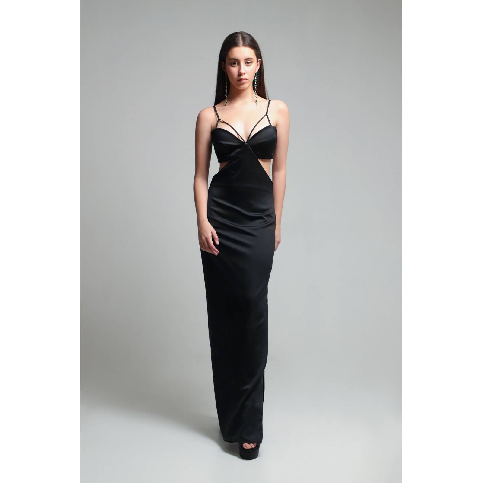 LOB VESTIDO MAXI ABERTURAS EN CINTURA